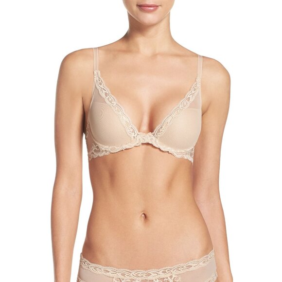 Natori Other - 🆕 NATORI Feathers UW T-Shirt Plunge Bra  Cosmetic (Light Beige) 34D #730023